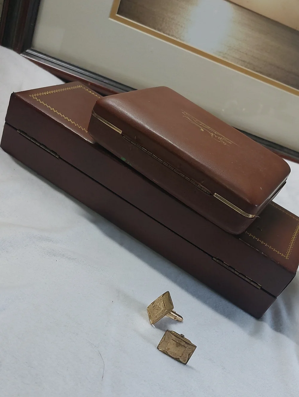 Vintage MCM Men’s Jewelry Valet Box Lot of 2 – Shields & Swank Restoration/Craft